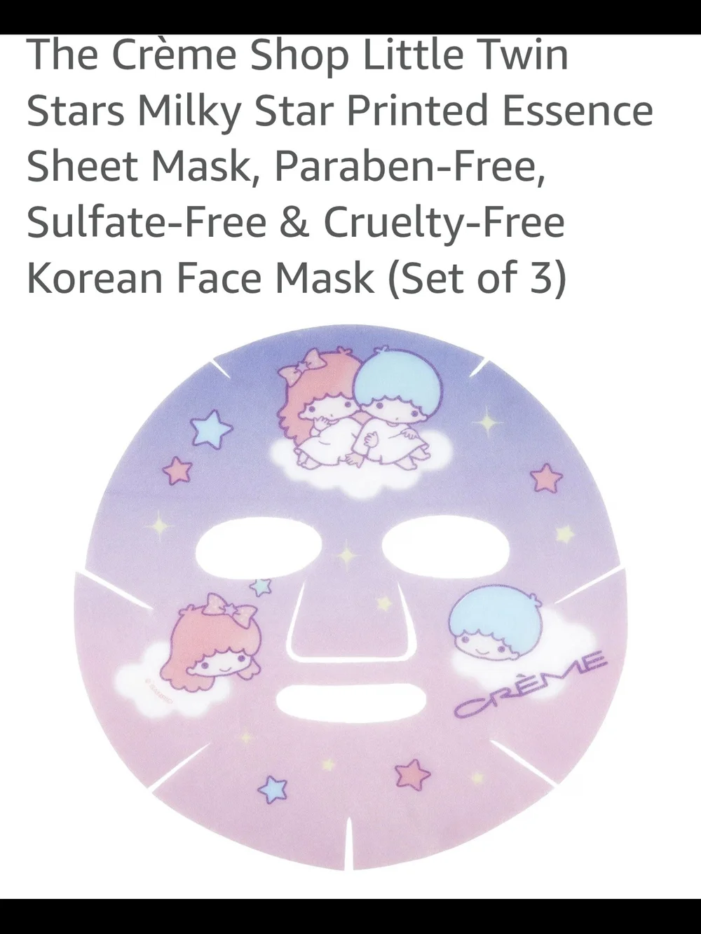 The Crème x Little Twin Stars Milky Star Tinted Essence Sheet Mask - Pink